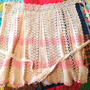 Vintage crochet apron